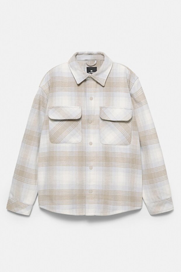 Kareli ince ceket - 7