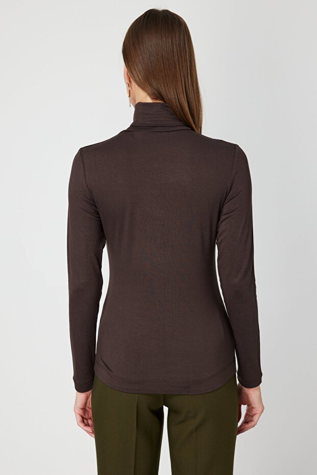 Turtleneck Basic Blouse - 5