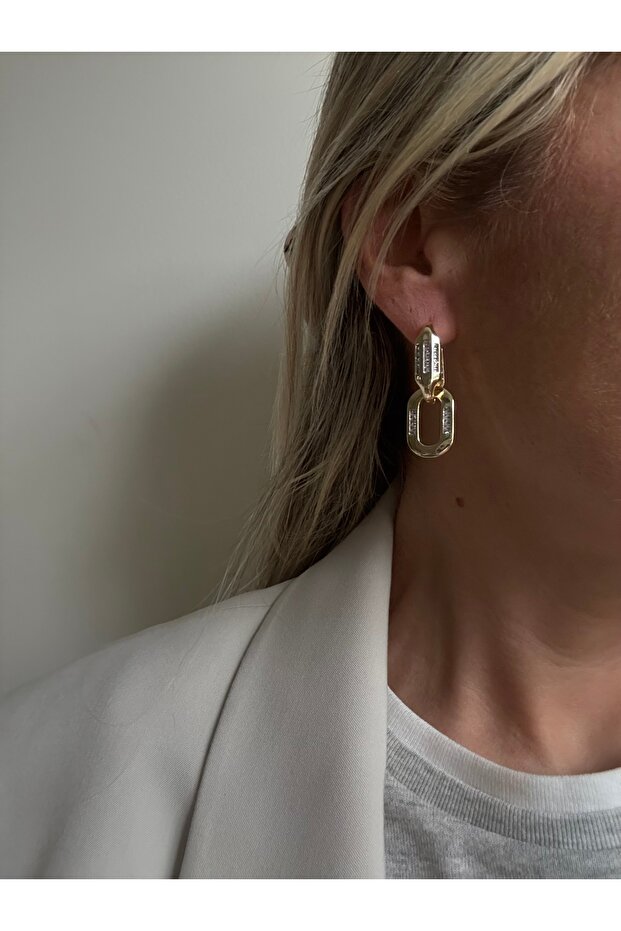 İthal Gold Carries Küpe - 4