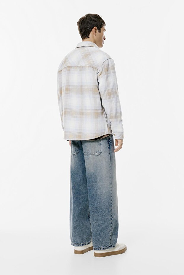 Kareli ince ceket - 5