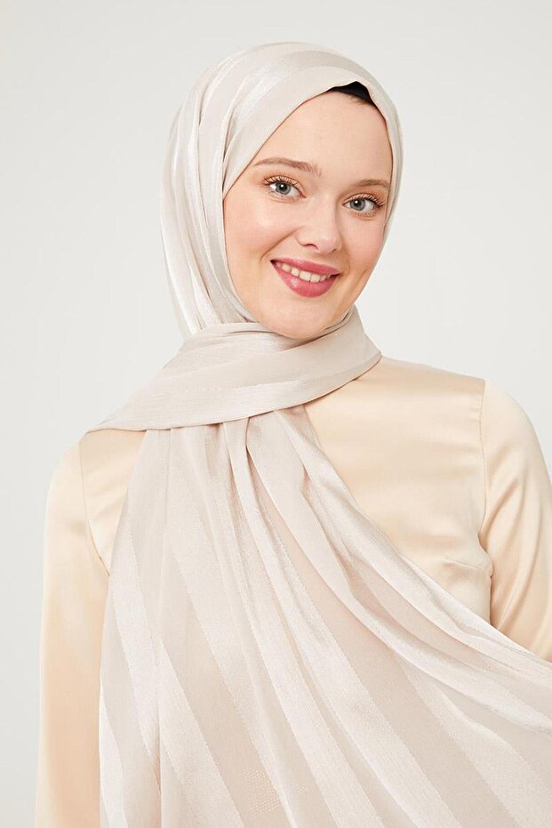 Bej Sim Şeritli Tokyo Şal - 4