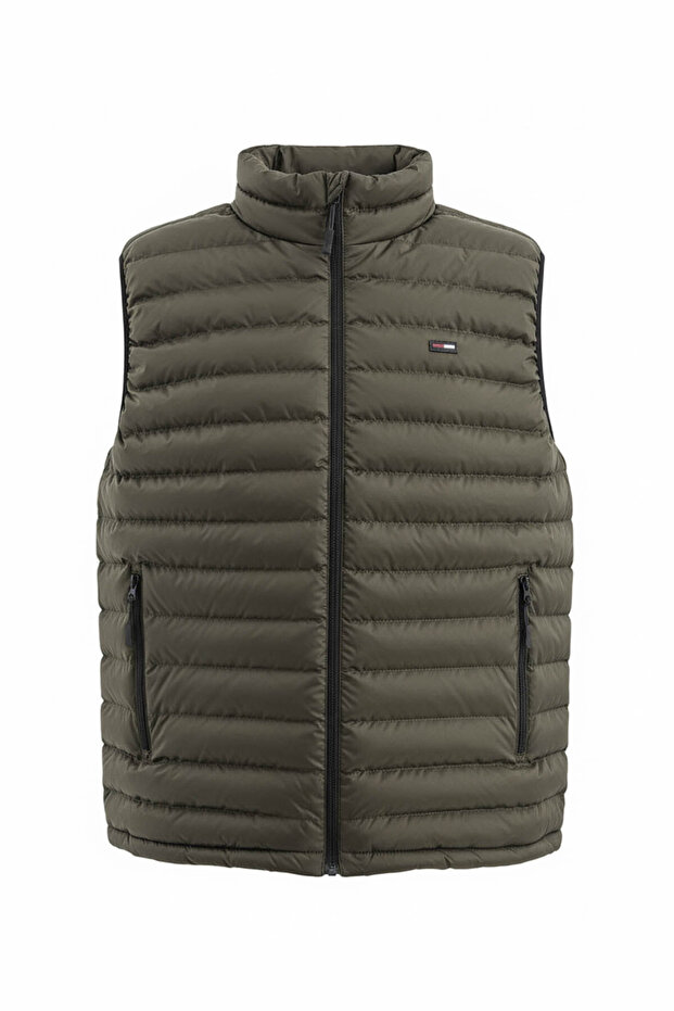 Men's Transitional Puffer Vest Inside a Lined S Water-Repellent Ü Windproof I Mock Neck a Lightweight Sports Shoes Vest