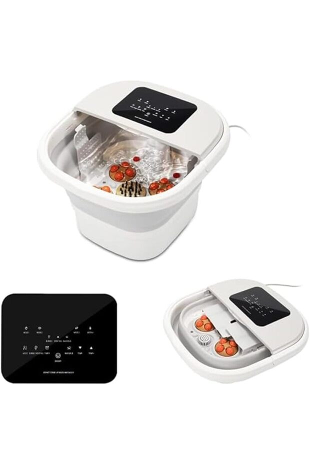 Foot Bath Massager - Remote Control, Multiple Massage Modes, Timer, Foldable - 1