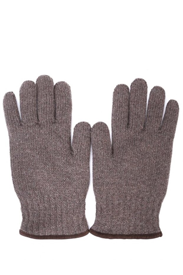 WOOL KNIT GLOVES - 2