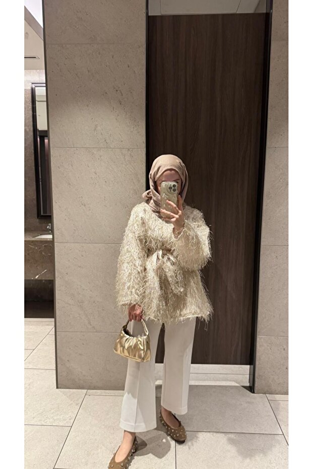 Fringed Jacket Off White - 1