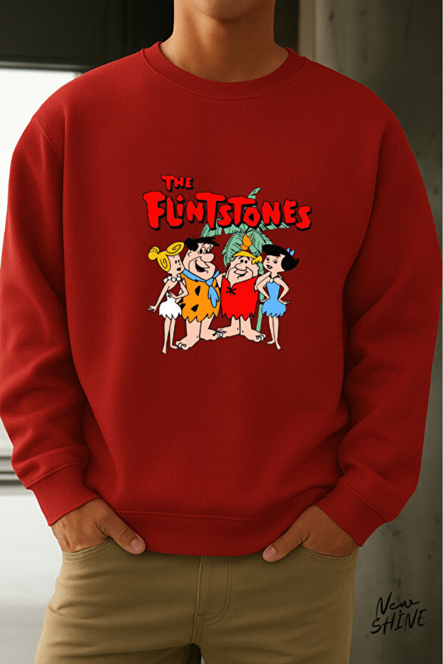 Çakmaktaş Family Printed Crew Neck Sweatshirt
