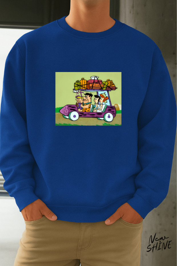 Çakmaktaş Family Printed Crew Neck Sweatshirt