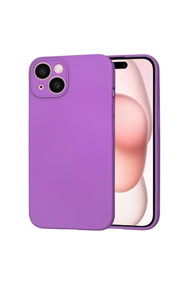 Silicone Case for iPhone 15 - Purple - 1