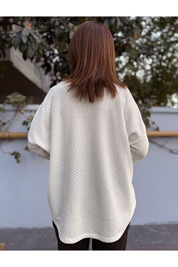 Simli Kolyeli Kazak Ekru - 4