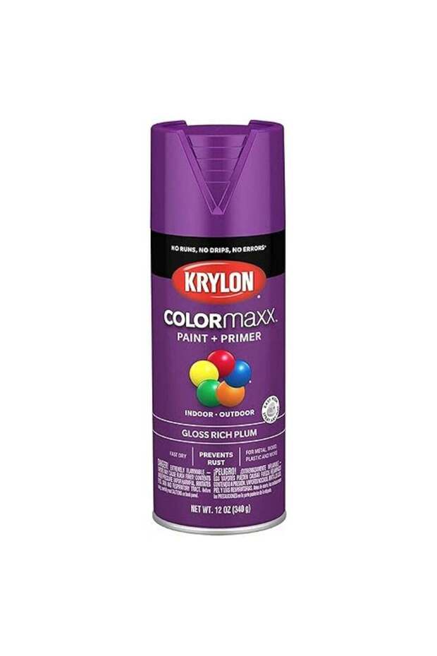 رذاذ طلاء + برايمر من COLORmaxx، لون أرجواني لامع غني