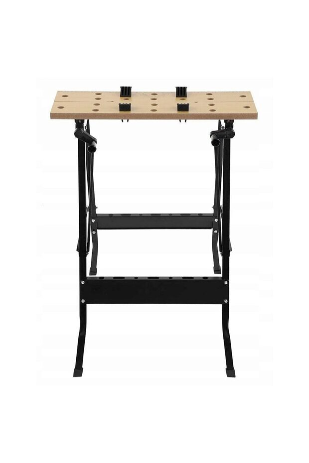Adjustable, foldable workshop workbench - 3