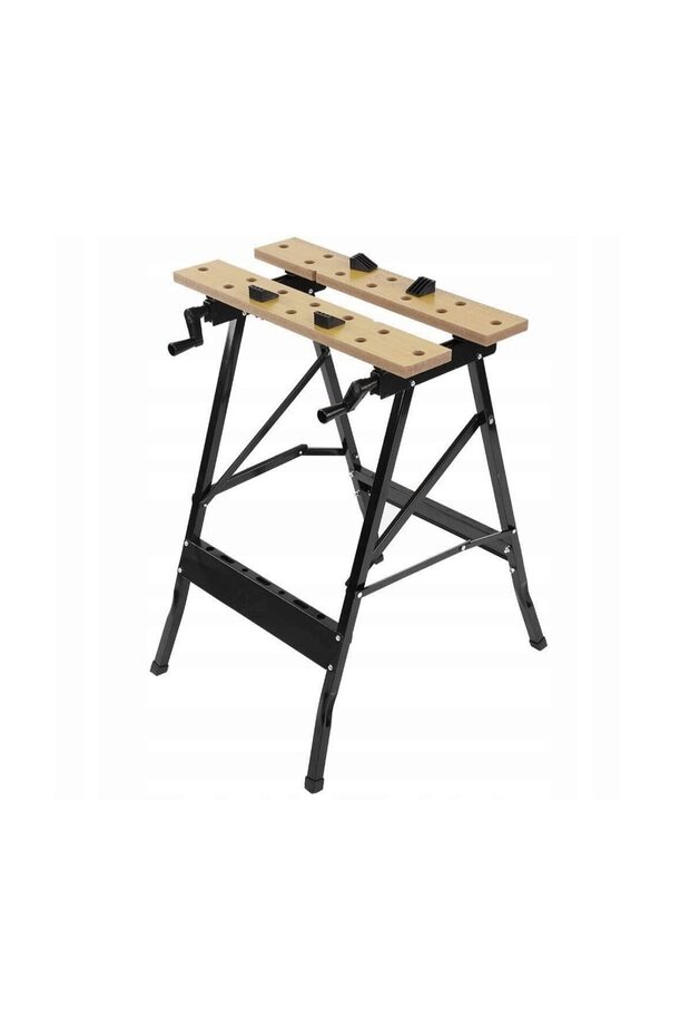 Adjustable, foldable workshop workbench - 1