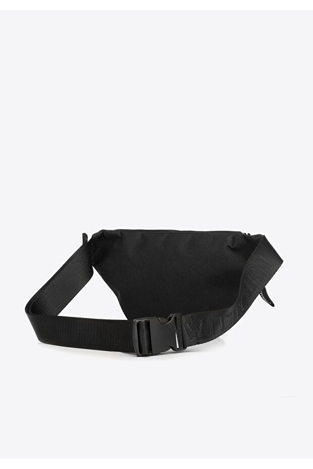 Men's Basic Black Polyester Waist Bag - 1