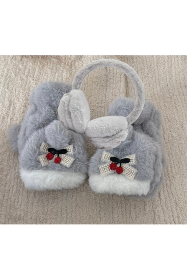 Party Special Design Gift for New Year's Eve, Gloves and Headphones with Plenty of Fluff
