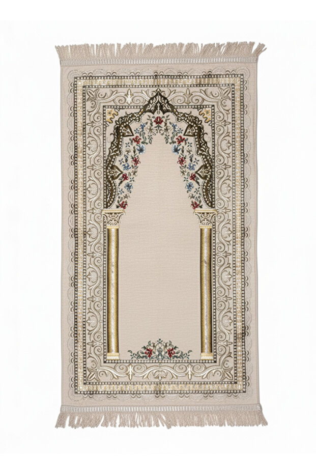 Lined Chenille Prayer Rug – Thick Texture, Premium Quality, Dowry Gift, Gift Design