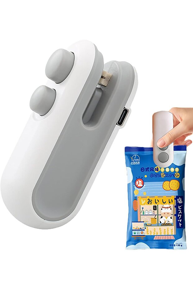 Rechargeable Handheld Mini Bag Sealer 2-in-1 Heat Sealer & Cutter