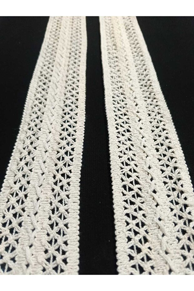 Krem Renk Örme Şerit - 2