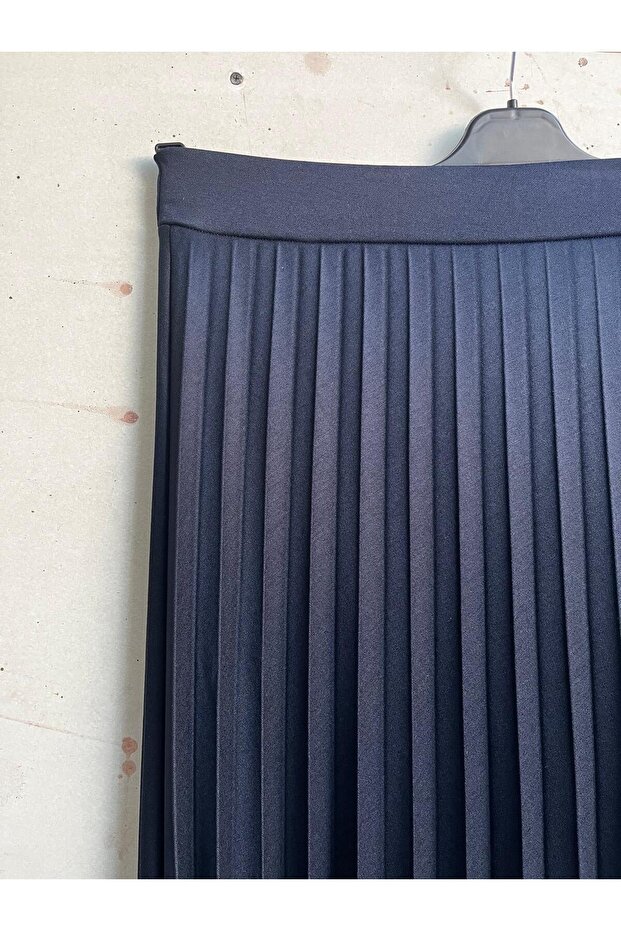 VD Kadın Örme Dabıl Kumaş Piliseli Etek - 3