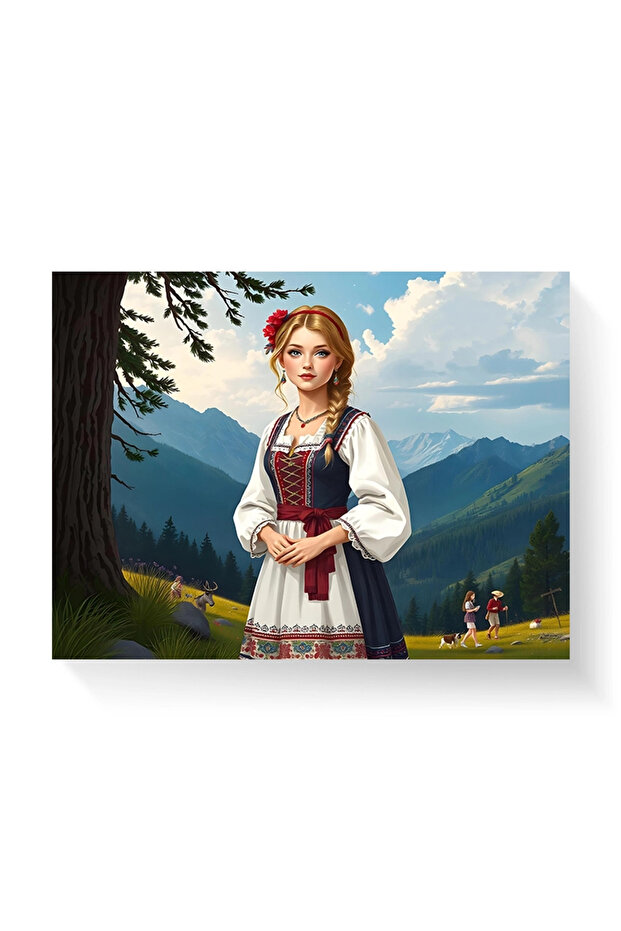 Tablou - Țărăncuță la munte - 3