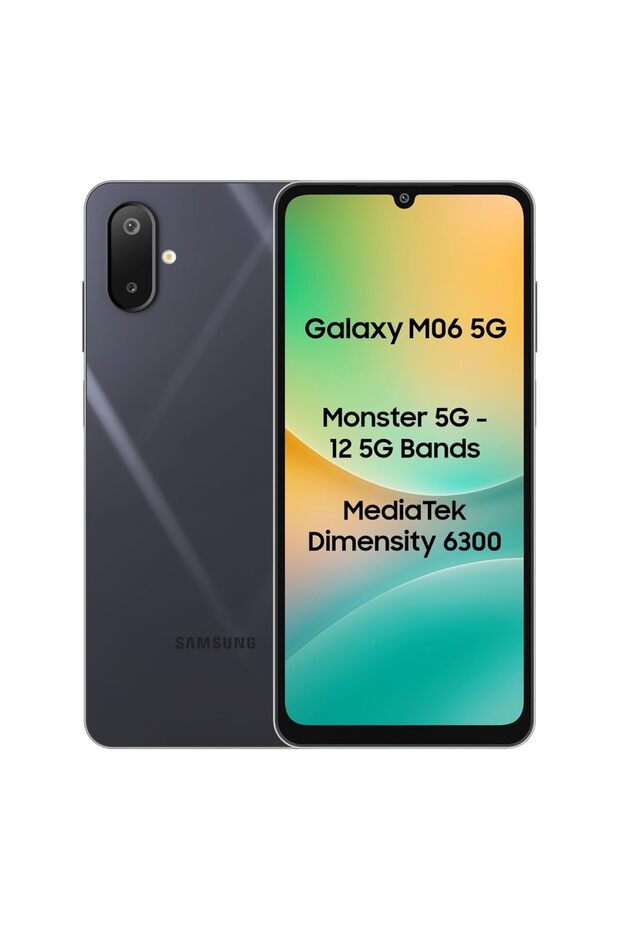 Galaxy M06 5G (Blazing Black, 6GB RAM, 128 GB Storage)