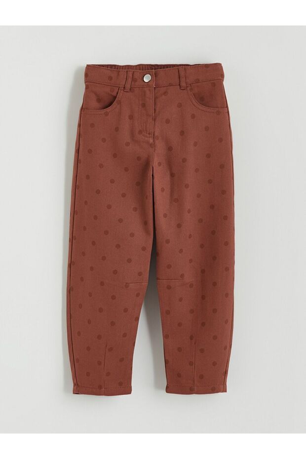 Lcw Kids Polka Dot Girls' Gabardine Trousers