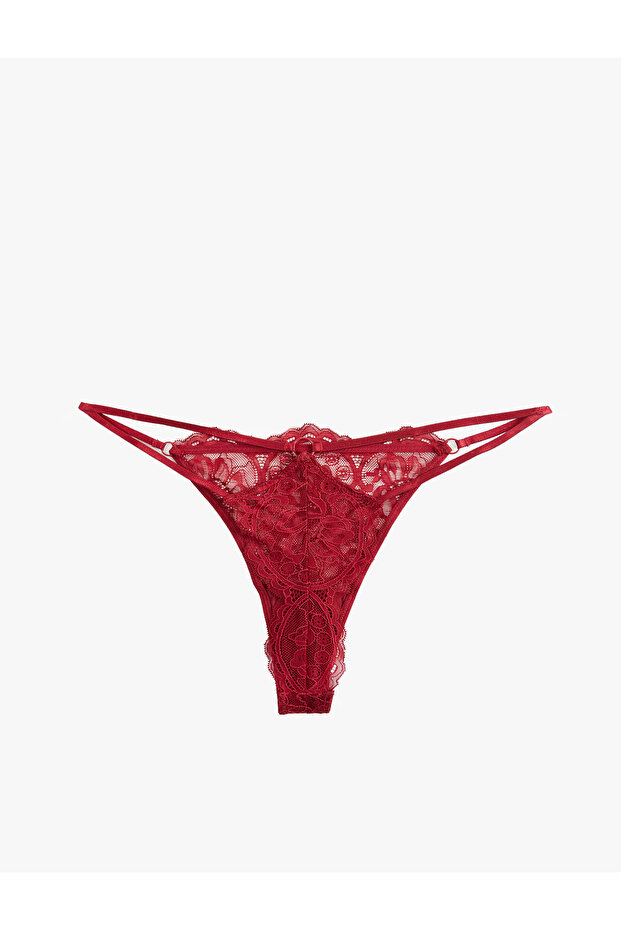 Comfortable Lace String Panties - 2