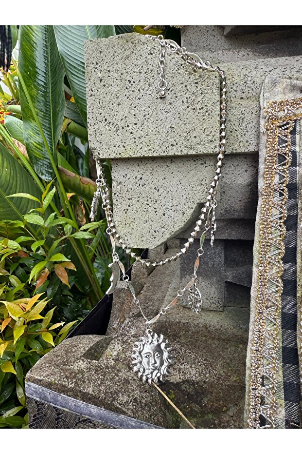 Silver Güneşli Kolye - 1