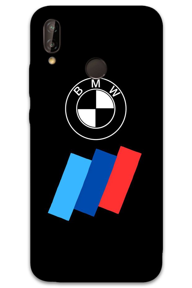 Huawei P20 Lite Case Hd Pattern Printed Back Cover - Logo Strip