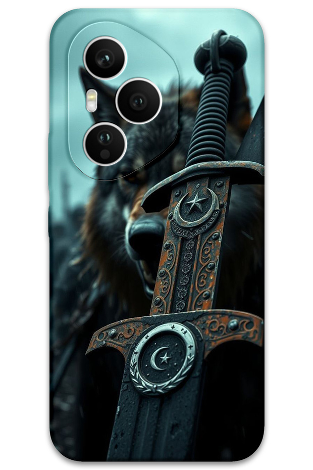Huawei Honor 400 Pro Case Hd Pattern Printed Back Cover - Moon Star Sword