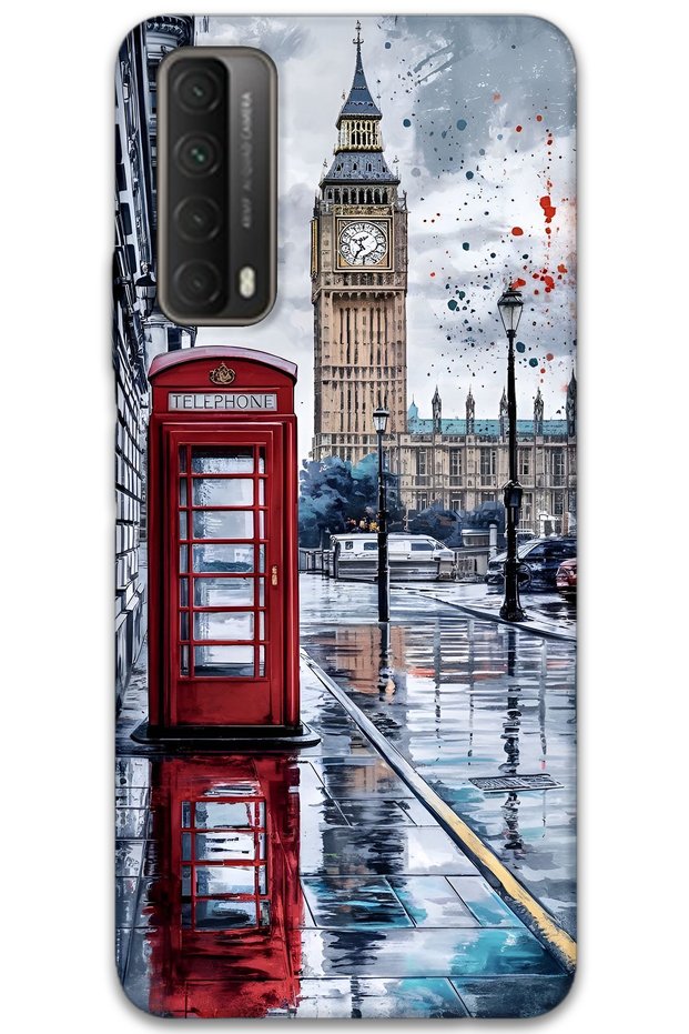 Huawei P Smart 2021 Case Hd Pattern Printed Back Cover - London