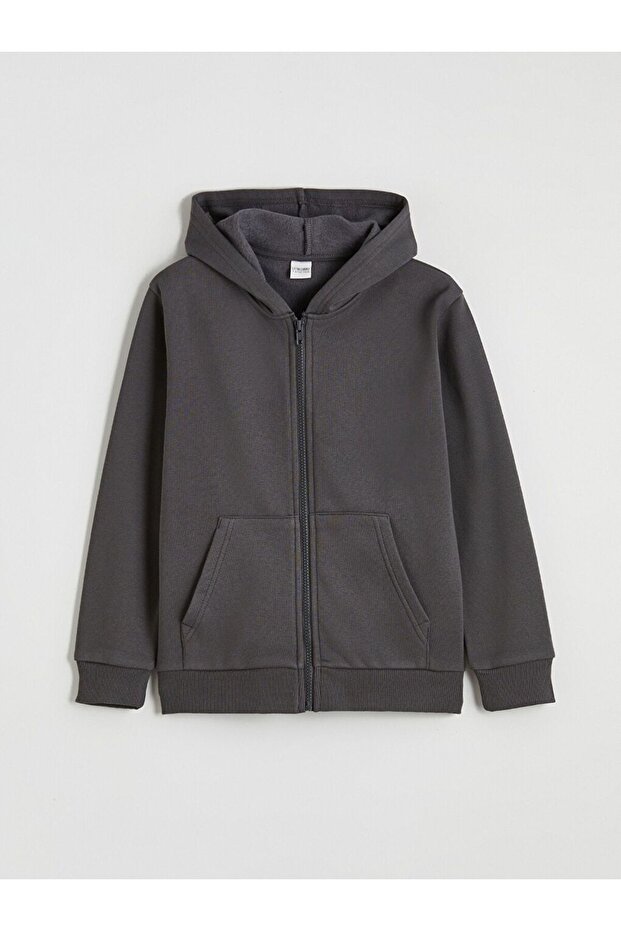 Hooded Boys' Zipper Sweatshirt