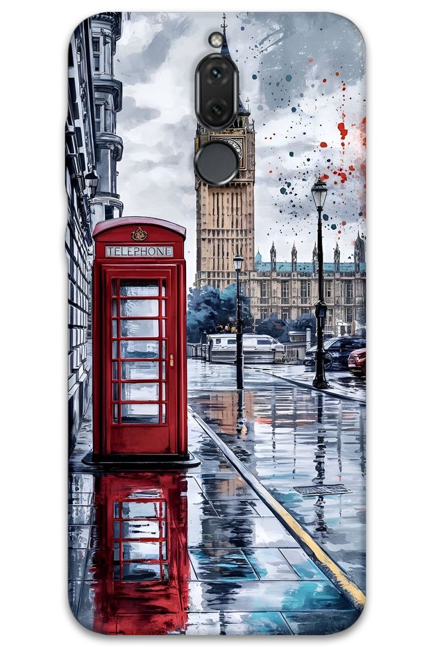 Huawei Mate 10 Lite Case Hd Pattern Printed Back Cover - London