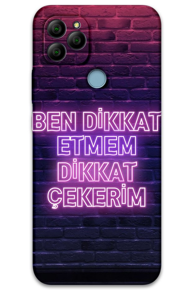 General Mobile Gm 22 Case Hd Pattern Printed Back Cover - Attention I'M Watching You