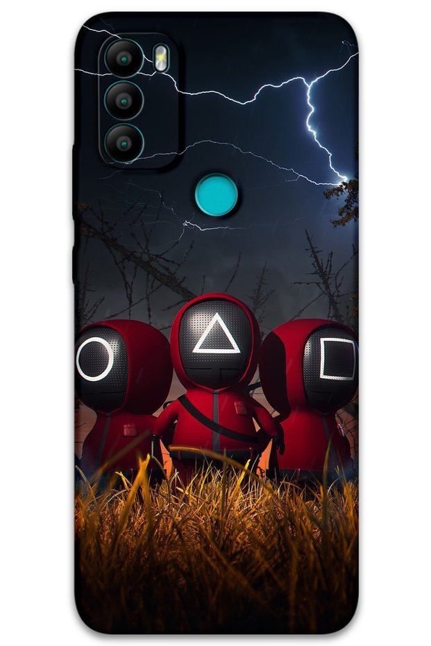 General Mobile Gm 21 Plus Case Hd Pattern Printed Back Cover - Squid Game Minion
