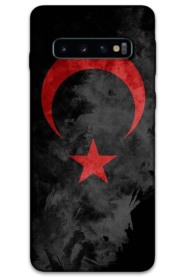 Samsung Galaxy S10 Plus Case Hd Pattern Printed Back Cover - Black Flag