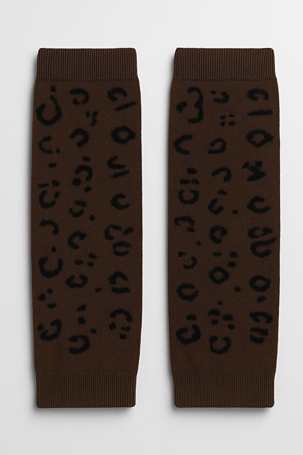 Basic Patterned Leggings with Cotton Content - 1