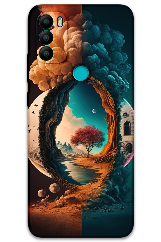 General Mobile Gm 21 Plus Case Hd Pattern Printed Back Cover - Night from the Moon