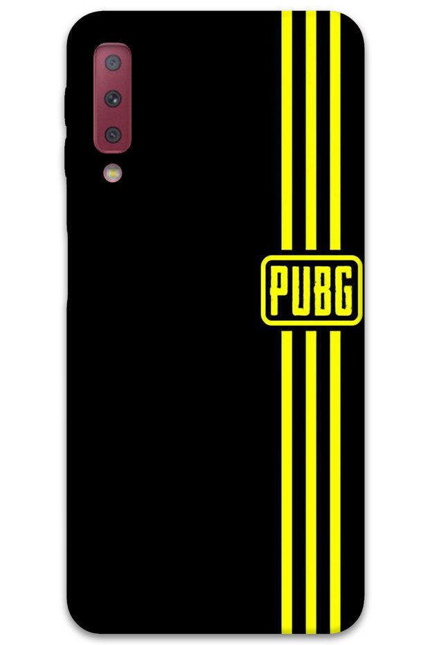 غطاء خلفي لهاتف سامسونج جالاكسي A7 2018 بنمط HD مطبوع - Pubg