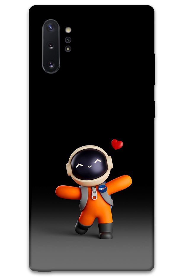 Samsung Galaxy Note 10 Plus Case Hd Pattern Printed Back Cover - Astronaut Heart