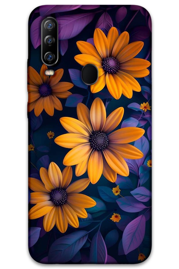 غطاء خلفي من جينرال موبايل GM 20 Pro Case HD Pattern مطبوع - زهرة صفراء