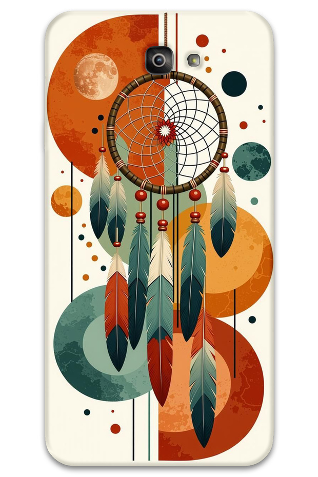 Samsung Galaxy J7 Prime Case Hd Pattern Printed Back Cover - Mandala