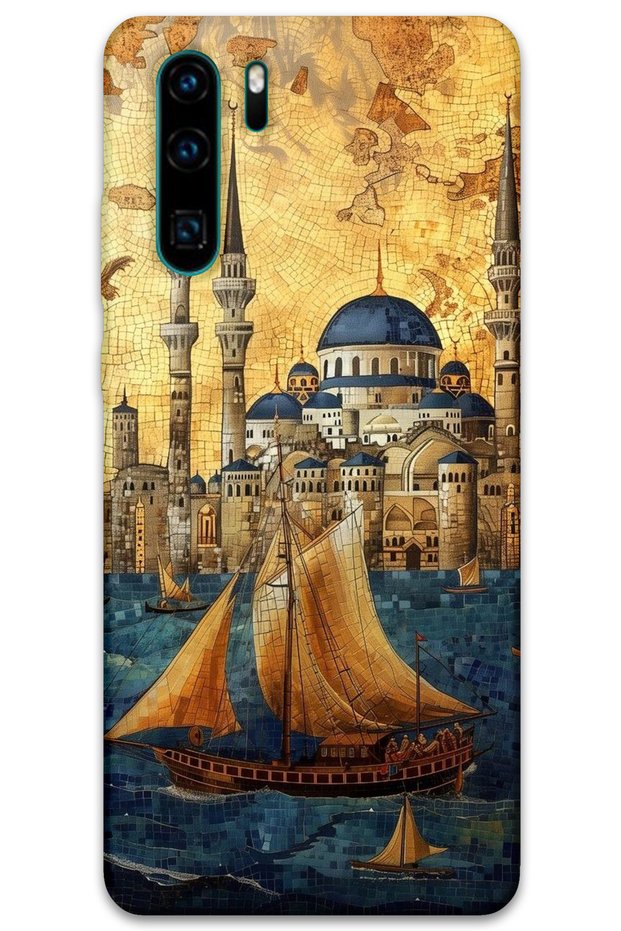 Huawei P30 Pro Case Hd Pattern Printed Back Cover - Sailing Süleymaniye