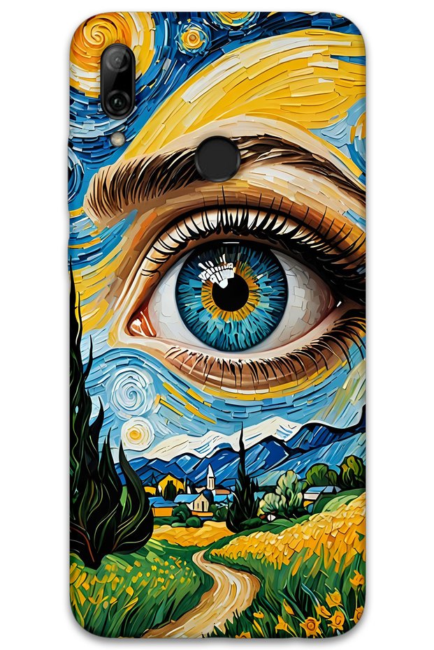 Huawei P Smart 2019 Case Hd Pattern Printed Back Cover - Art Eye