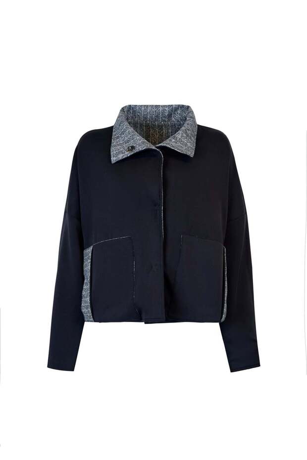 Çift Taraflı Oversize Ceket - 5