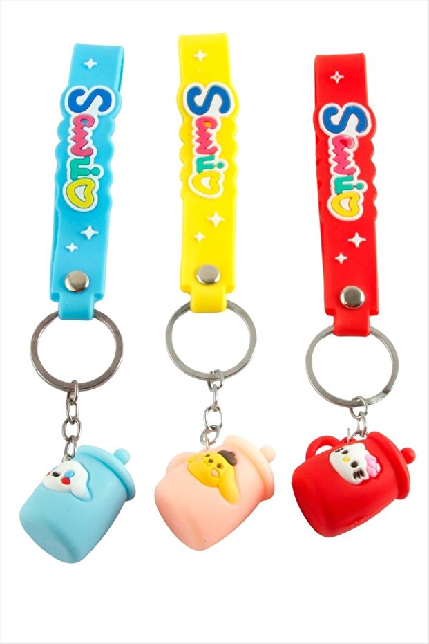 Baby Bottle Silicone Keychain