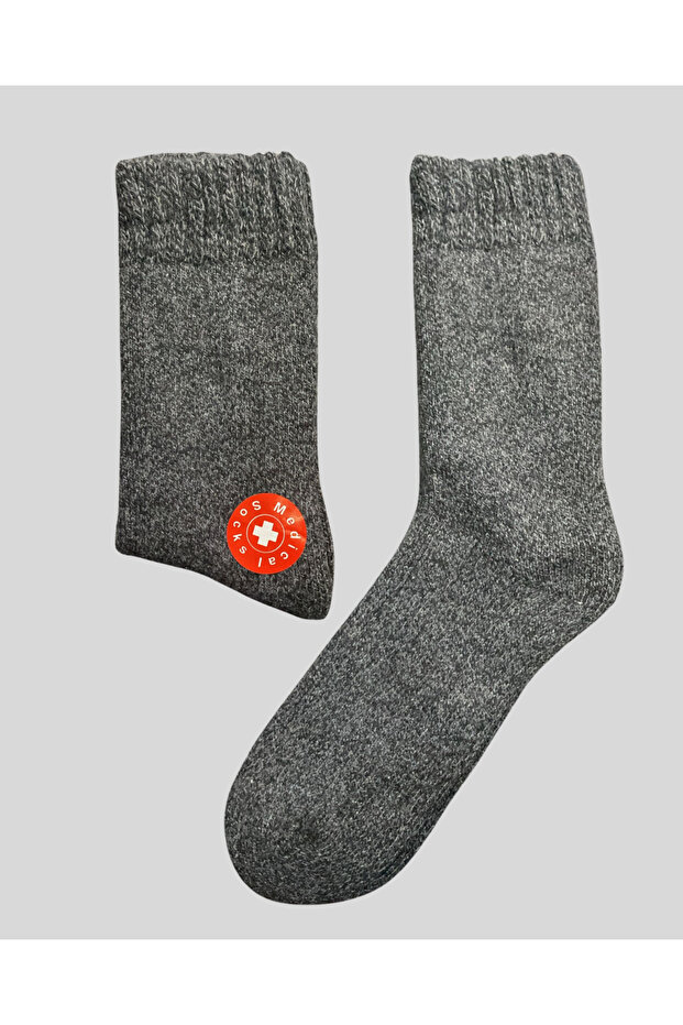 Single Men's Lambswool Thermal Socks - 2