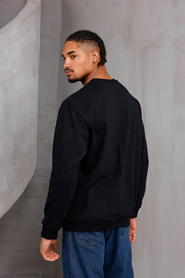 Men's Basic Crew Neck Sweatshirt - 7