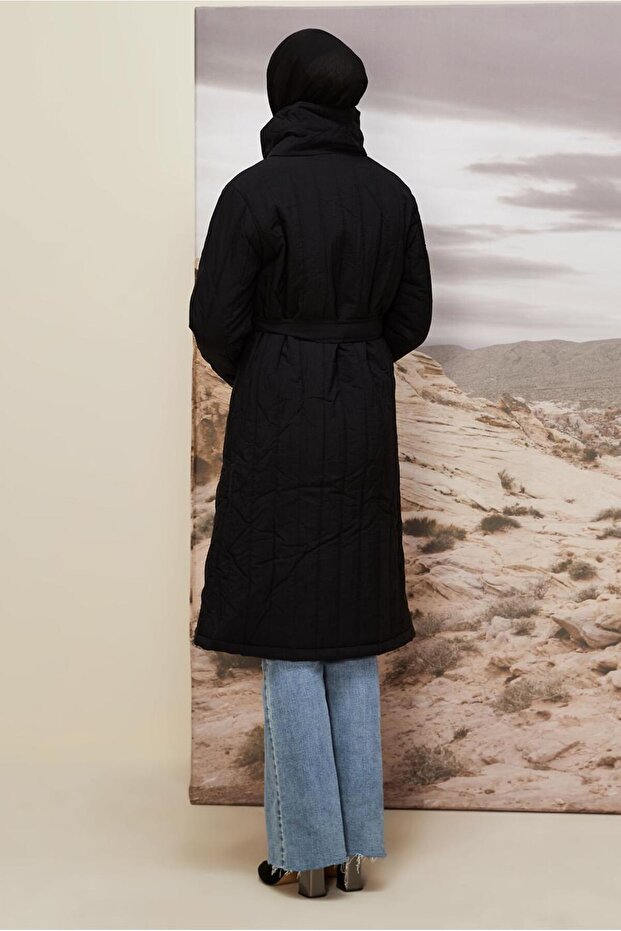 Jachetă cu curea 90583 - 4