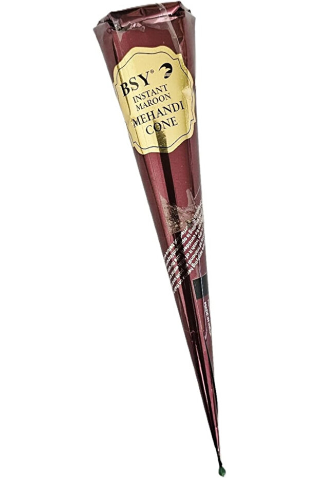 Instant Maroon Mehandi Cone Natural Henna For Body-50Gm