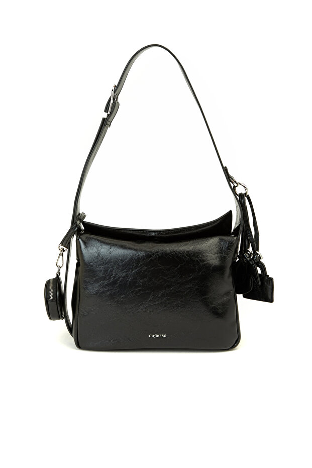 Siyah Kadın Postacı Çanta - 1